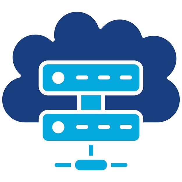 database center icon vector image can be used for web hosting
