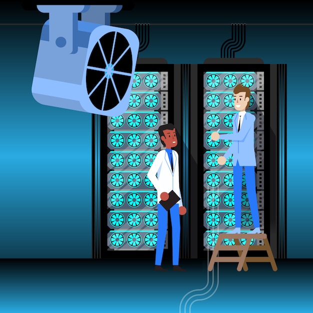 database center server room