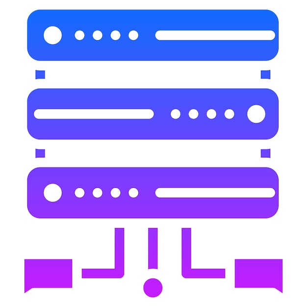 Database Chat Vector Illustration