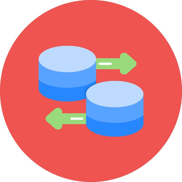 Database Flat Illustration