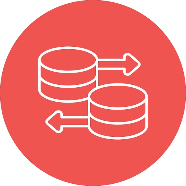 Database icon vector image Can be used for Computer Programming