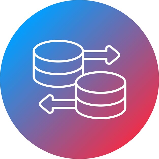 Database icon vector image Can be used for Computer Programming