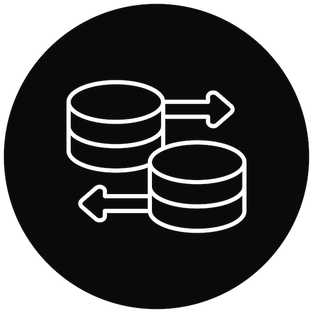Database icon vector image Can be used for Computer Programming