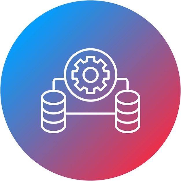 Database Management icon vector image Can be used for Web Hosting