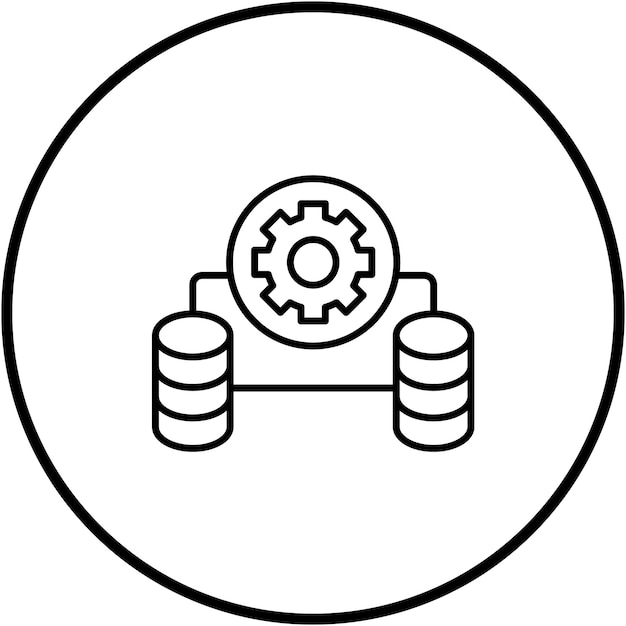 Database Management icon vector image Can be used for Web Hosting