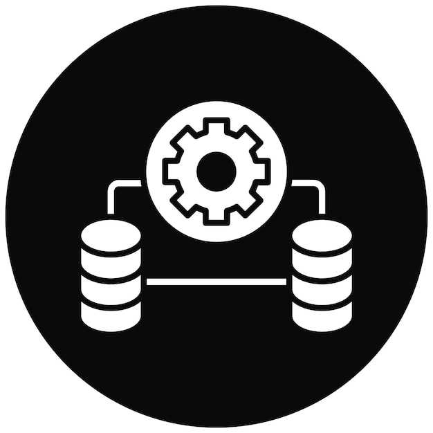 Database Management icon vector image Can be used for Web Hosting