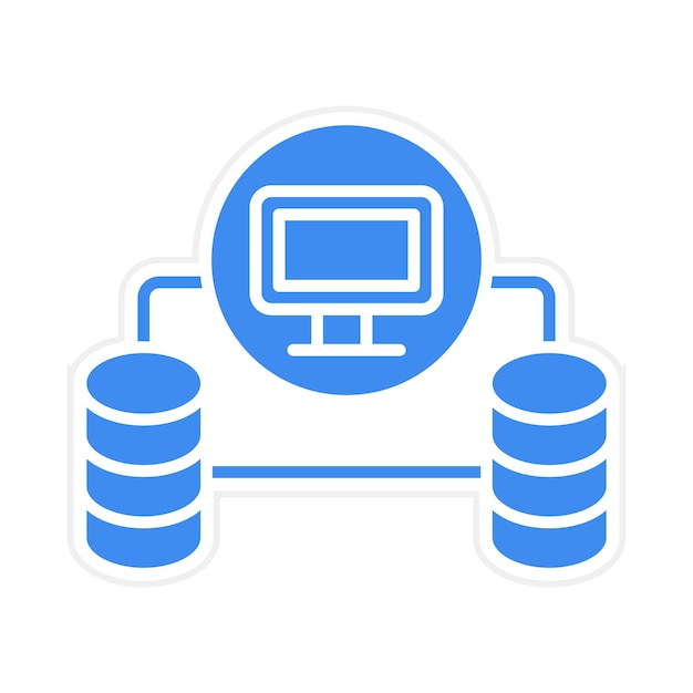 database network icon vector image can be used for web hosting