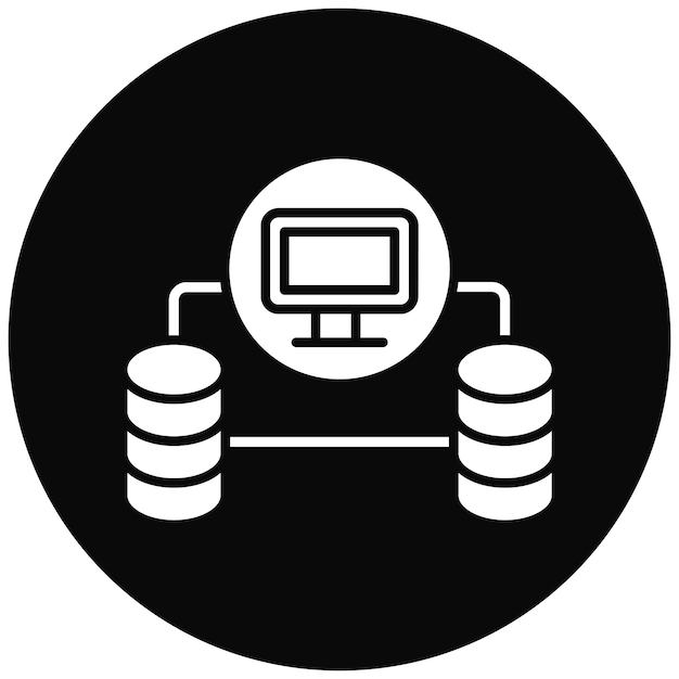 Database Network icon vector image Can be used for Web Hosting