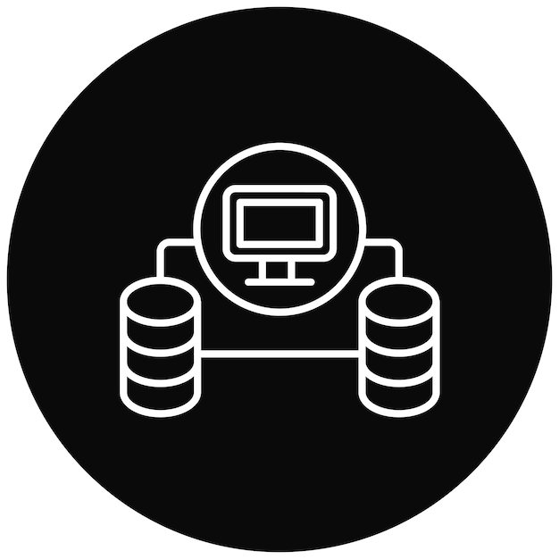 Database Network icon vector image Can be used for Web Hosting