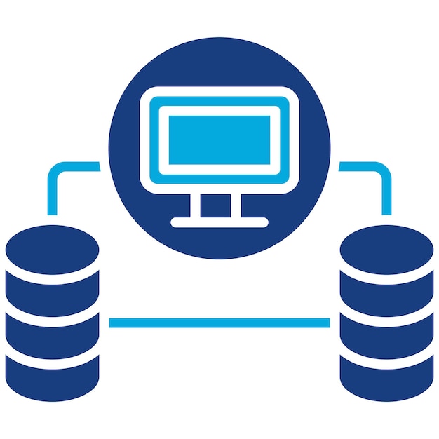 database network icon vector image can be used for web hosting