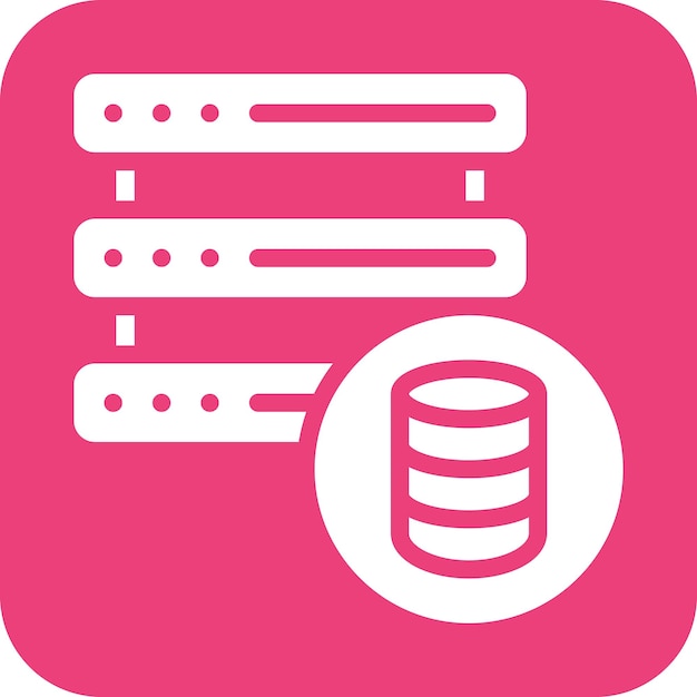 Database Network vector icon illustration of Web Hosting iconset