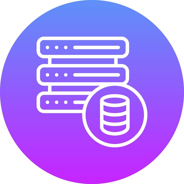 Database Network vector icon illustration of Web Hosting iconset