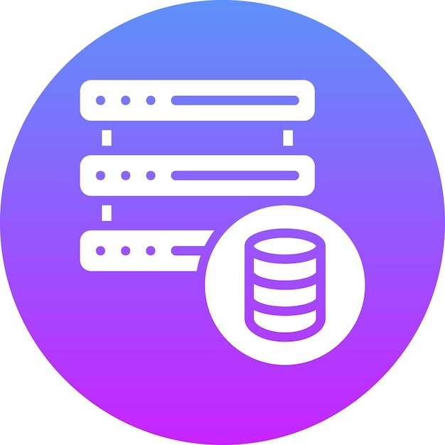 Database Network vector icon illustration of Web Hosting iconset