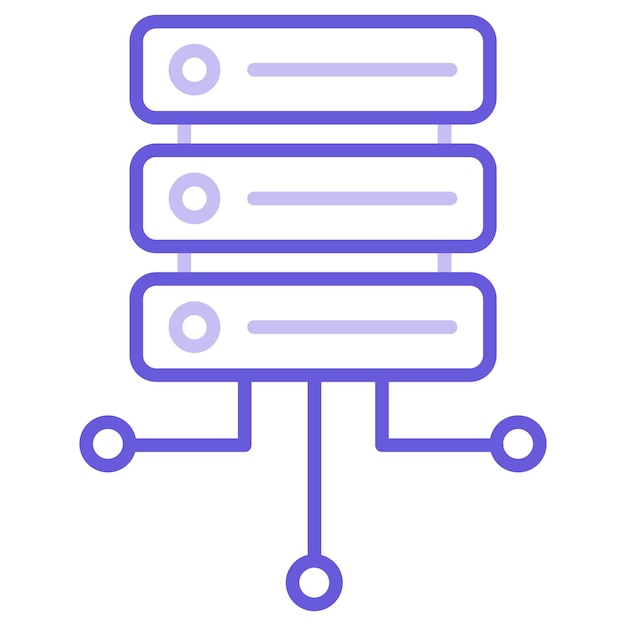 Database Network Vector Illustration
