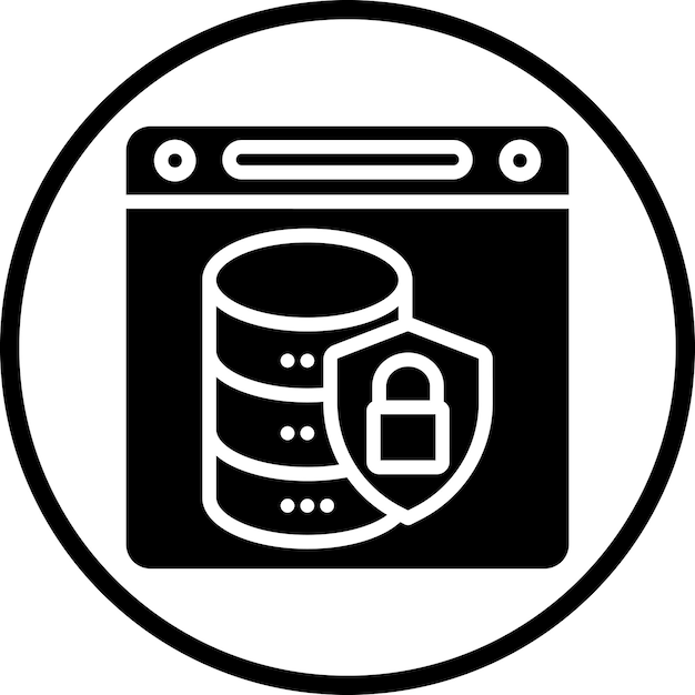 Database Security Icon Style