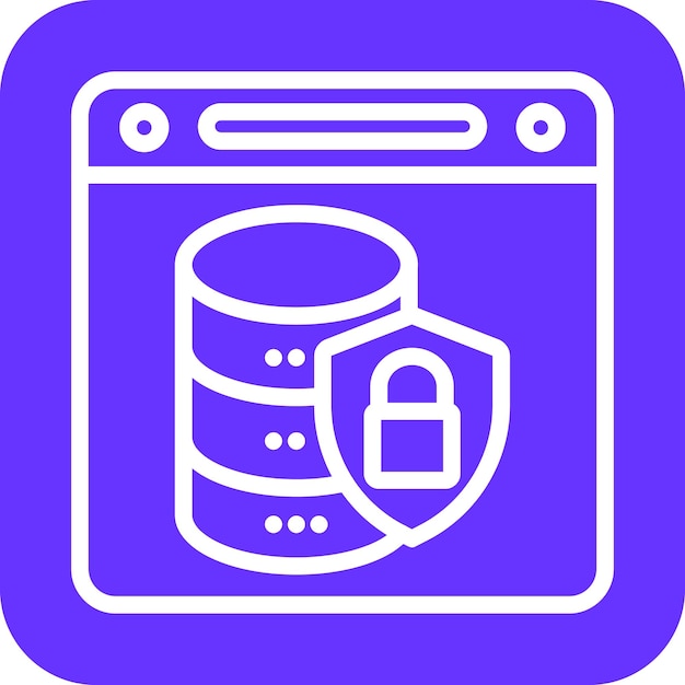 Database Security Icon Style