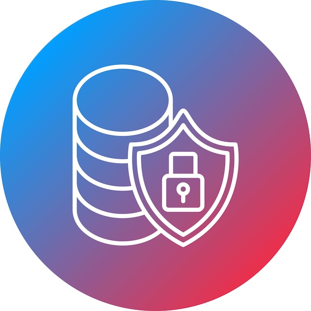 Database Security icon vector image Can be used for Security