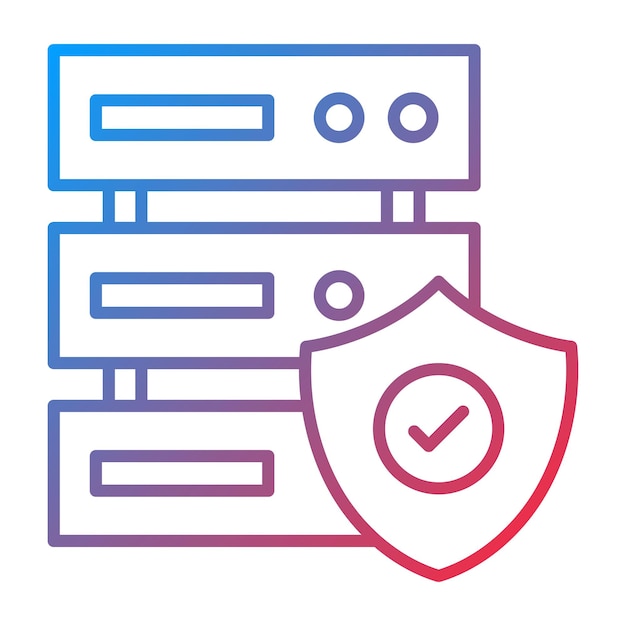 Database Security icon vector image Can be used for Web Hosting
