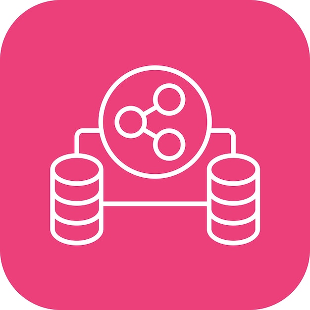 Database Sharing icon vector image Can be used for Web Hosting
