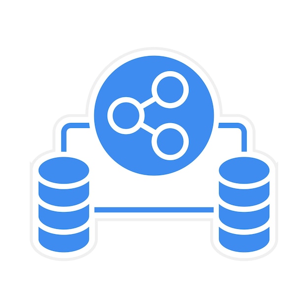 Database Sharing icon vector image Can be used for Web Hosting