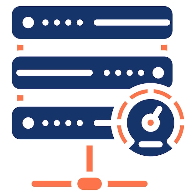 Database Speed Vector Illustration