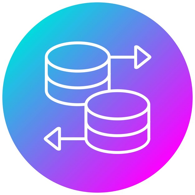 Database Vector Illustration Style