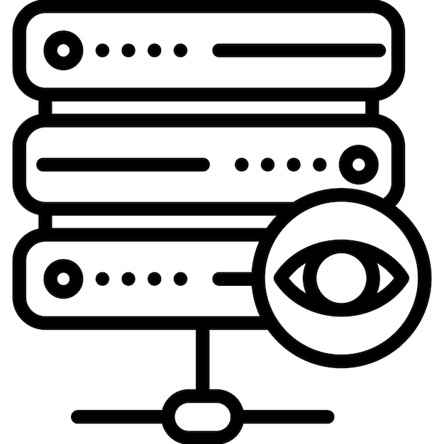 Database Vision Vector Illustration