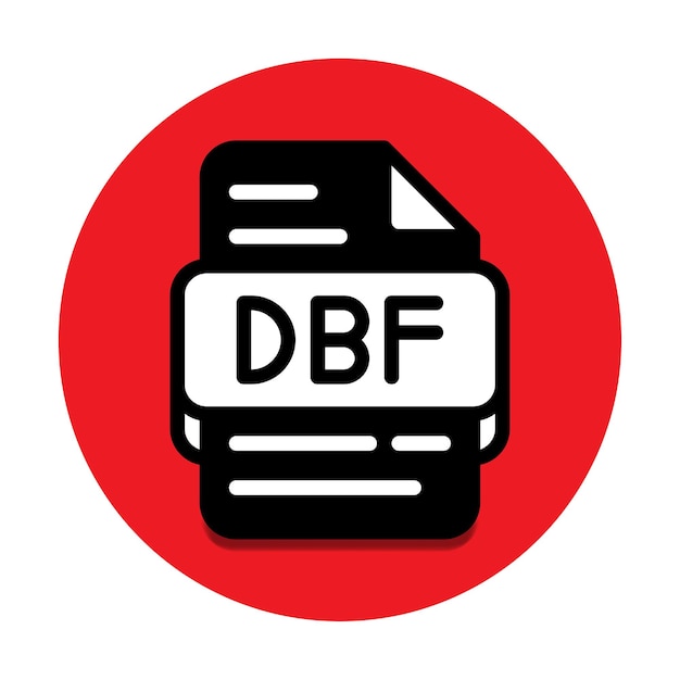 Dbf file type database icon document files and format extension symbol icons
