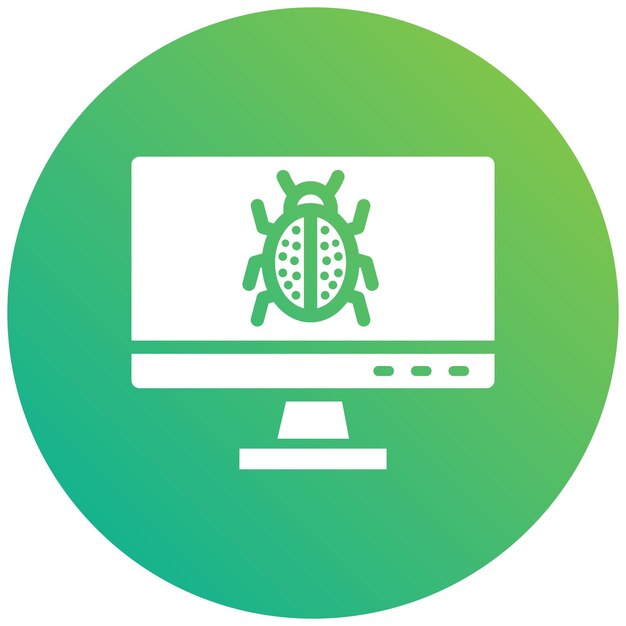 Debug Vector Icon Design Illustration