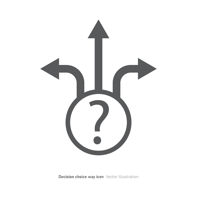 decision choice way icon design vector illustration