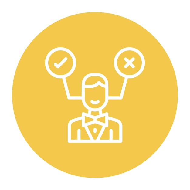 Decision Making icon vector image Can be used for Organization