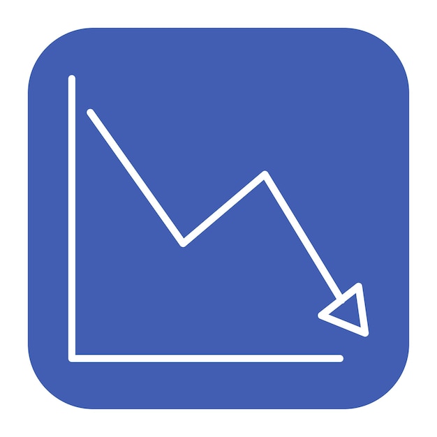 Decline Graph Icon