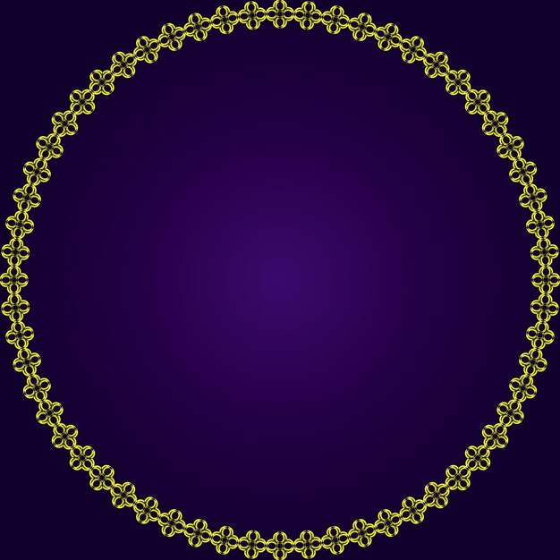 decorative circle frame with dark gradient background