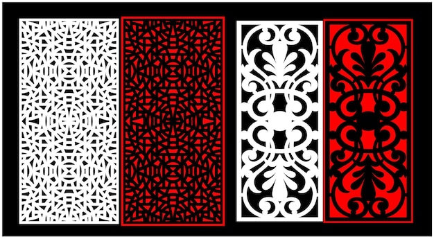 decorative wall panels set jali design for graphic and plywoodpartition foam acrylic and cnc mach