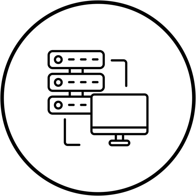 Dedicated Server icon vector image Can be used for Web Hosting