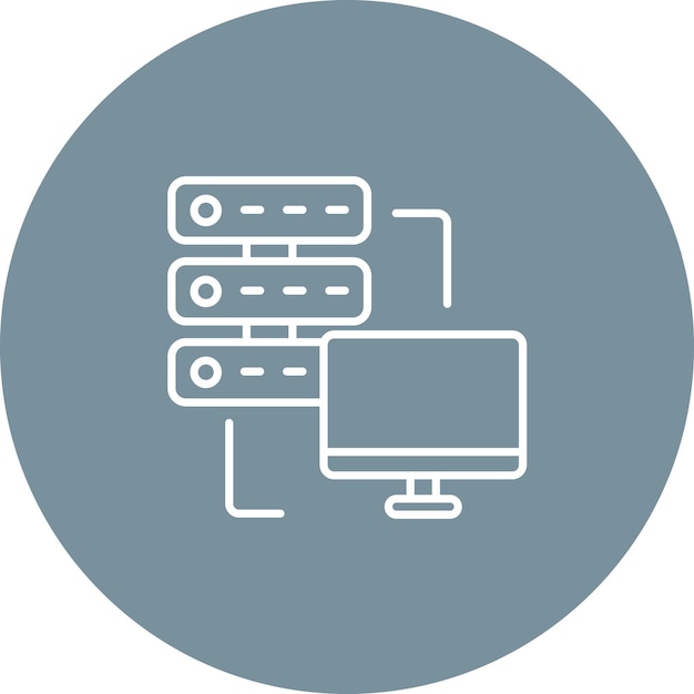 Dedicated Server icon vector image Can be used for Web Hosting