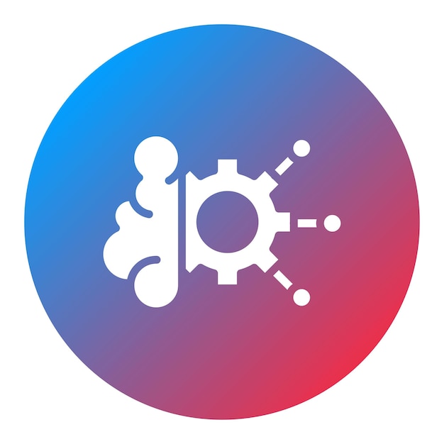 deep learning icon vector image can be used for robotics