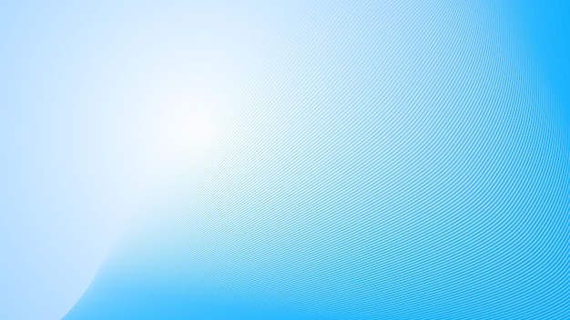 Deep sky blue gradient abstract background with stripes curve line vector image