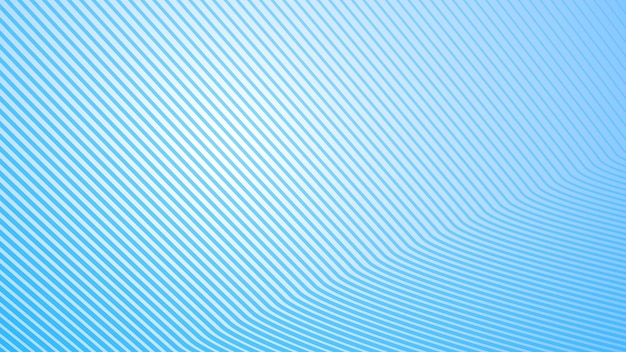 Deep sky blue gradient abstract background with stripes curve line vector image