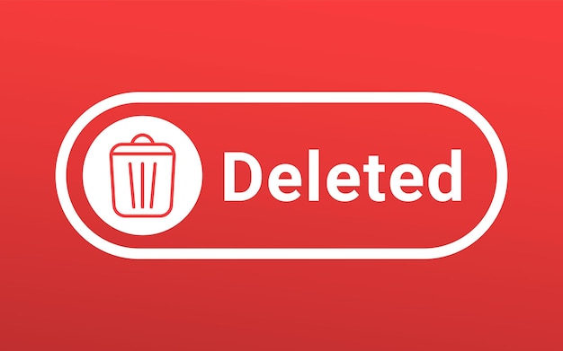 Delete button design vector illustration