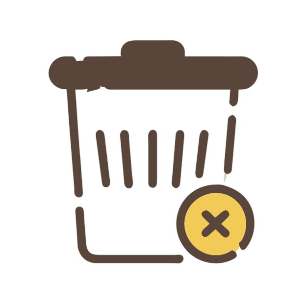 delete icon broken line