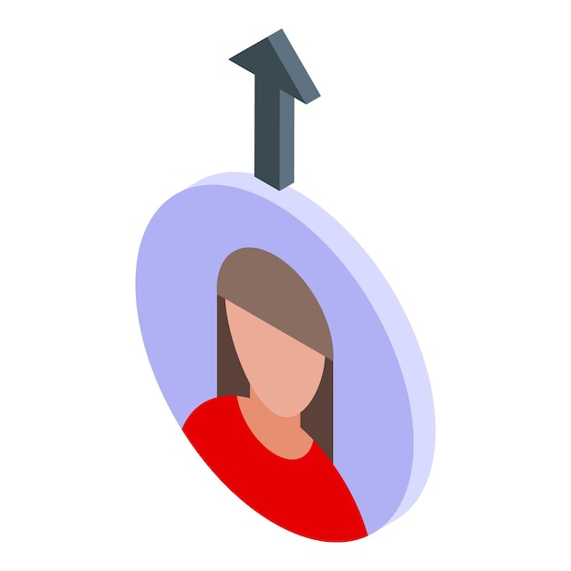 delete user avatar icon isometric of delete user avatar vector icon for web design isolated on white background