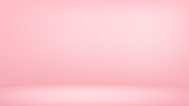 Delicate pink studio background with light spot
