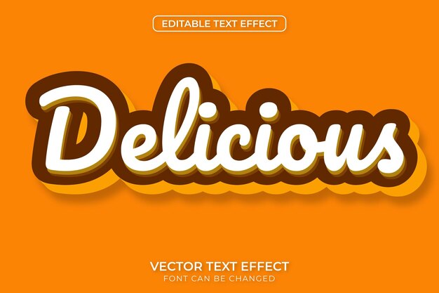 Delicious editable Text effect
