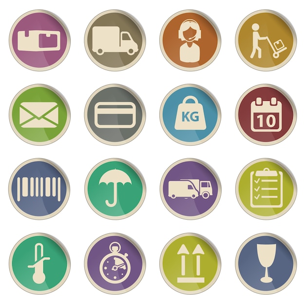 Delivery simply symbol for web icons