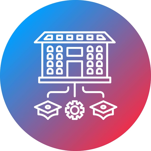 department icon vector image can be used for university