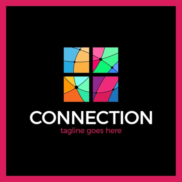 design abstract four square element