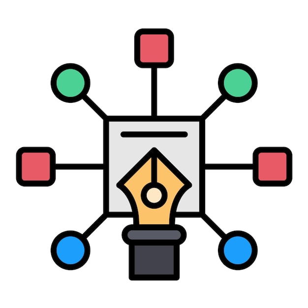 design algorithm flat illustration