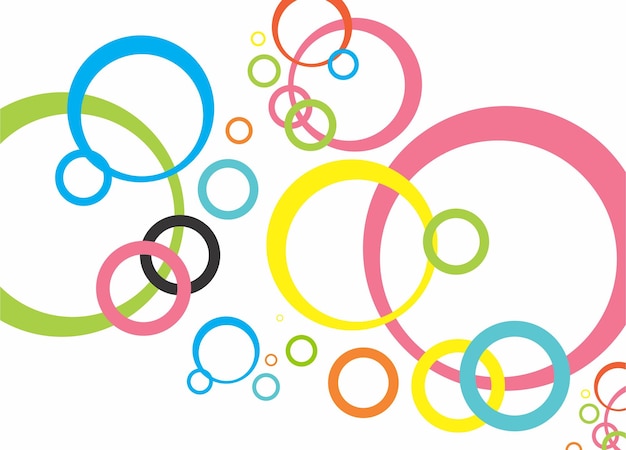 design colorful circles background for advertising brochures