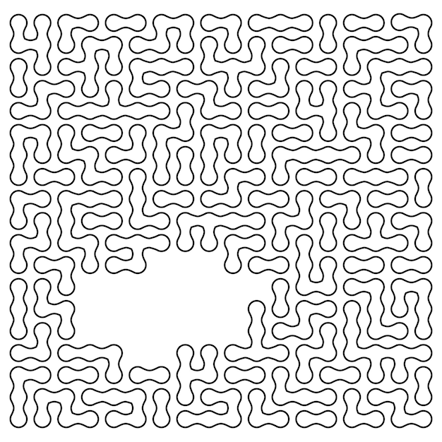 design element background with maze texture gorgeous graphic image template white black tone for book psychology creative problem solving logical thinking it technology vector illustration eps10